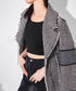 Ribbon Patchwork Faux Leather Jacket